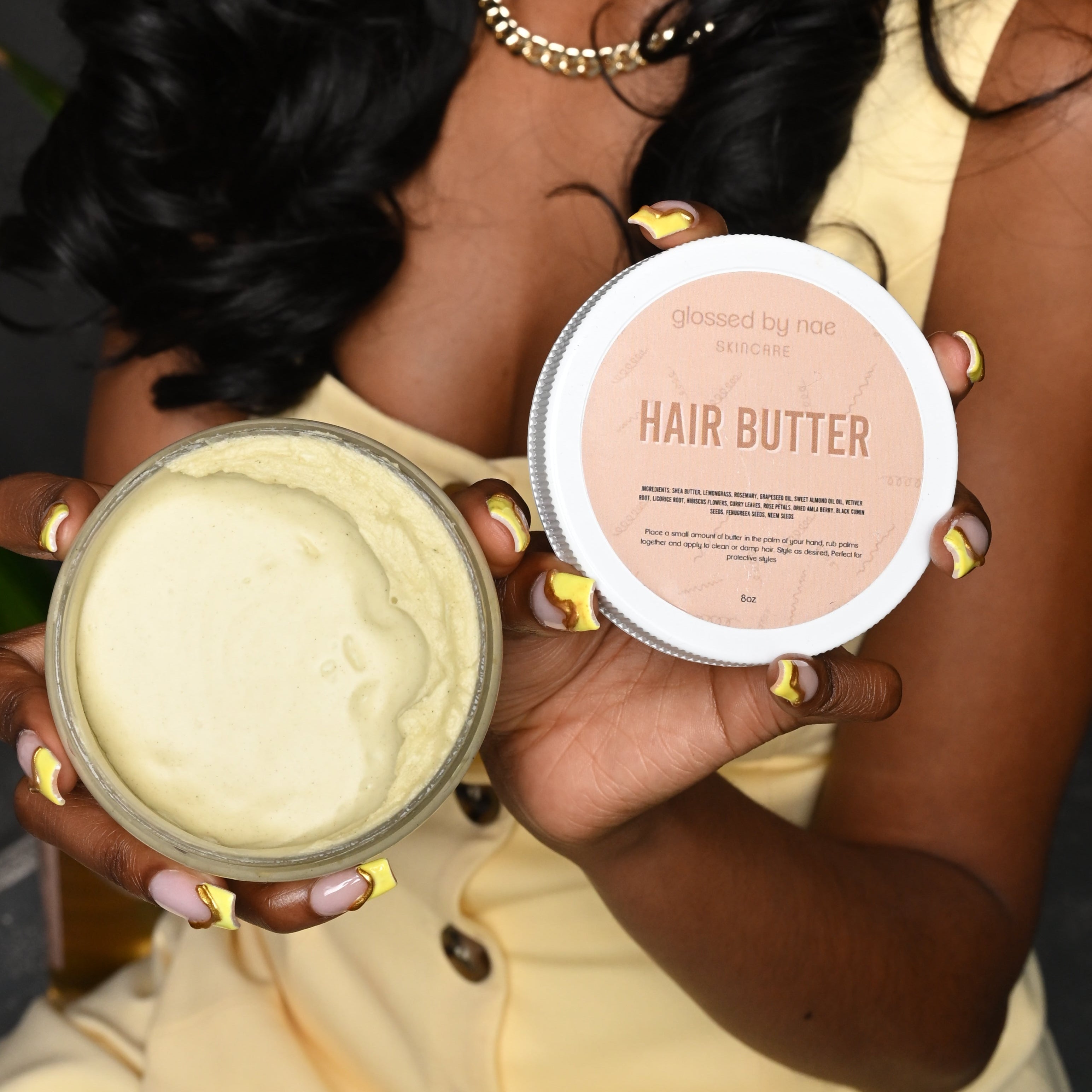 Hair Butter - with Shea & Rosemary - for 3A-4C Hair Types