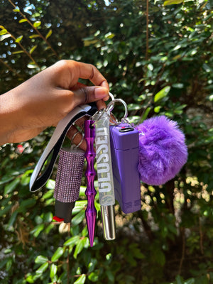 Bling-Jeweled Pepper Spray Self Defense Keychain – Self Defense Keychain  Store