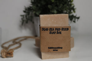 Dead Sea Mud Scrub+ Activated Charcoal Soap Bar - Glossed By Nae Cosemetics