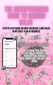 The Entrepreneurs Guide to Gaining Sales - Glossed By Nae Cosemetics