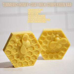 Turmeric+ Raw Organic Honey Goat Milk Complexion Soap - Glossed By Nae Cosemetics