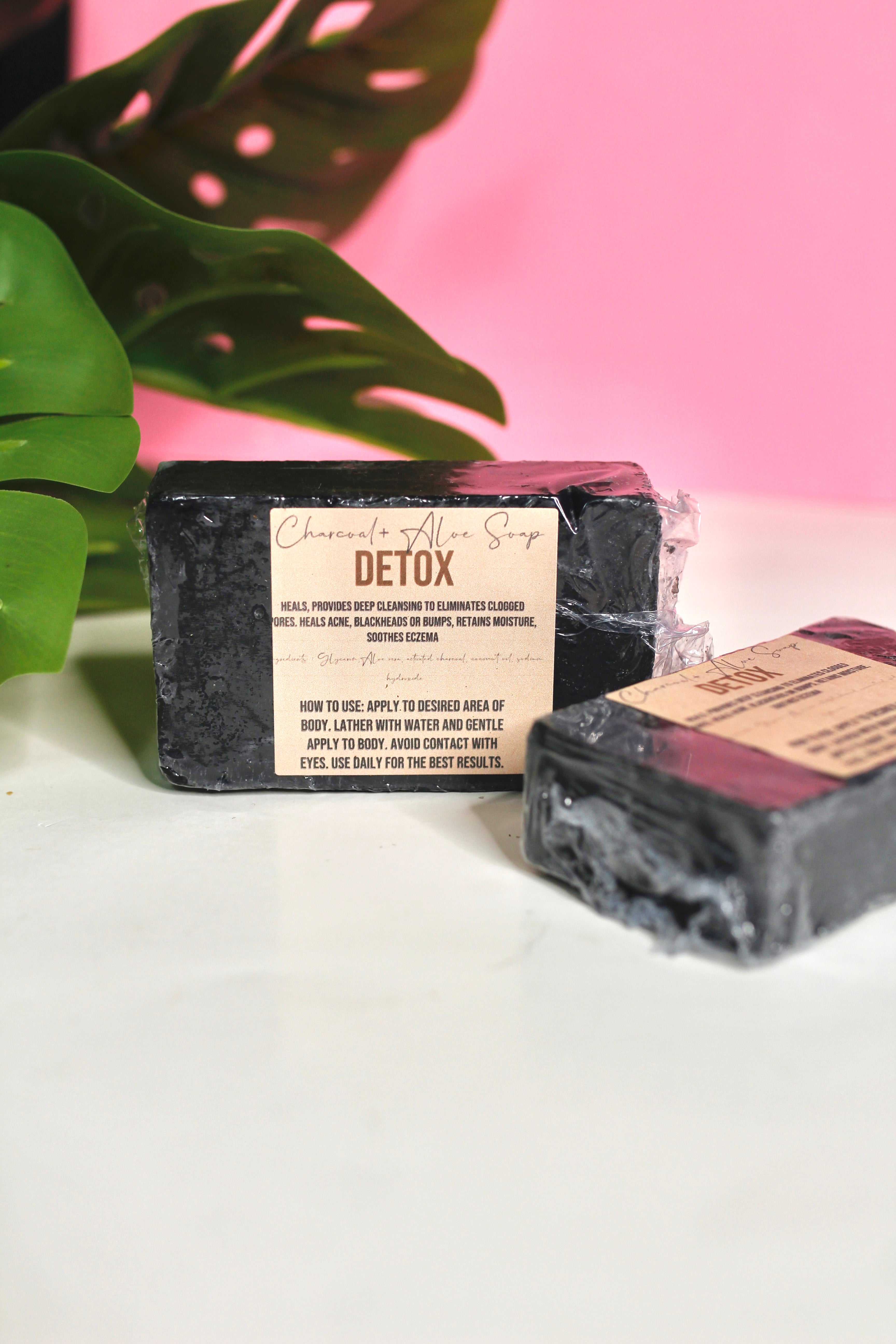 DETOX: Charcoal+ Aloe Soap Bar - Glossed By Nae Cosemetics