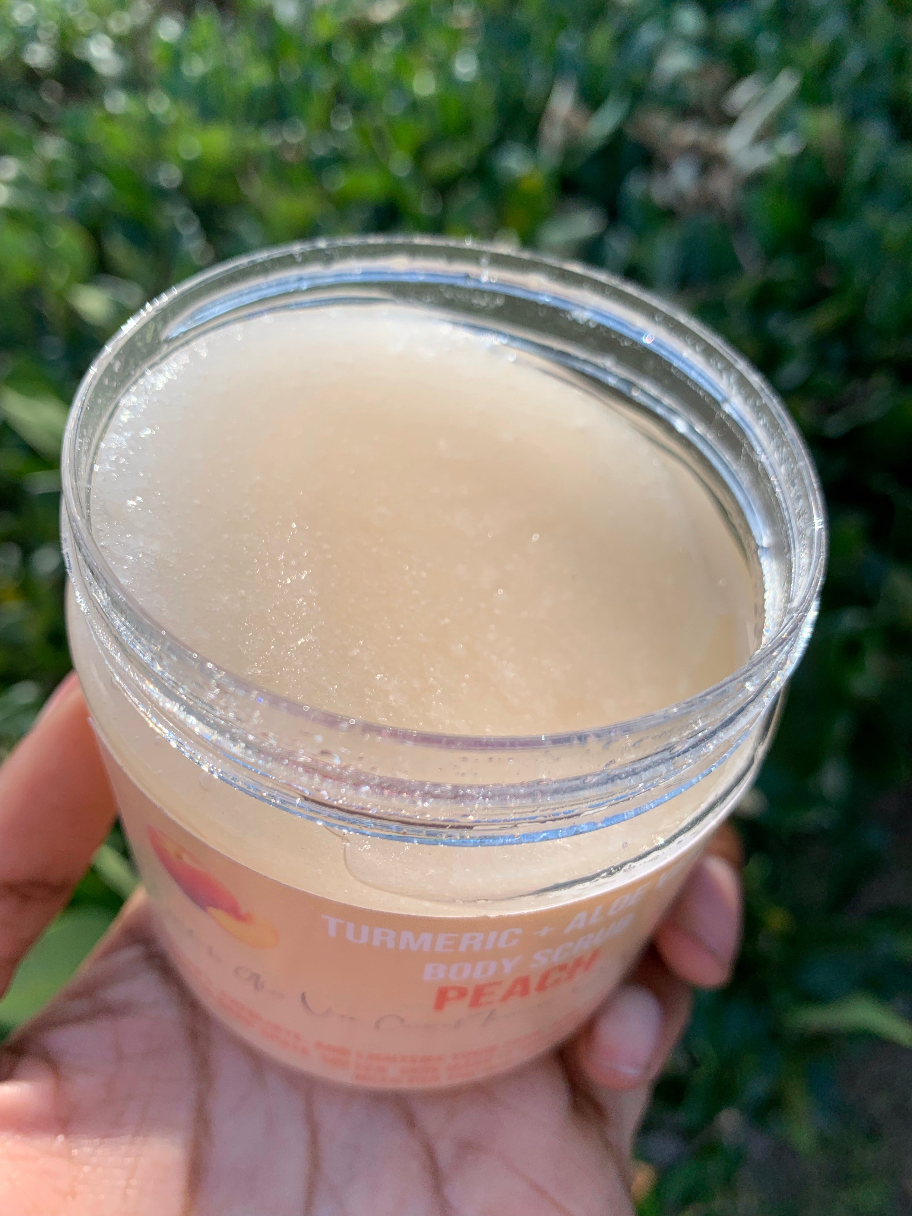 Turmeric +Aloe Peach Slush Body Scrub - Glossed By Nae Cosemetics
