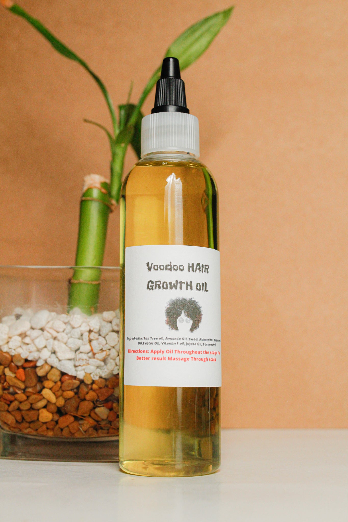Organic Voodoo Hair Growth Oil 4oz Botttle - Glossed By Nae Cosemetics
